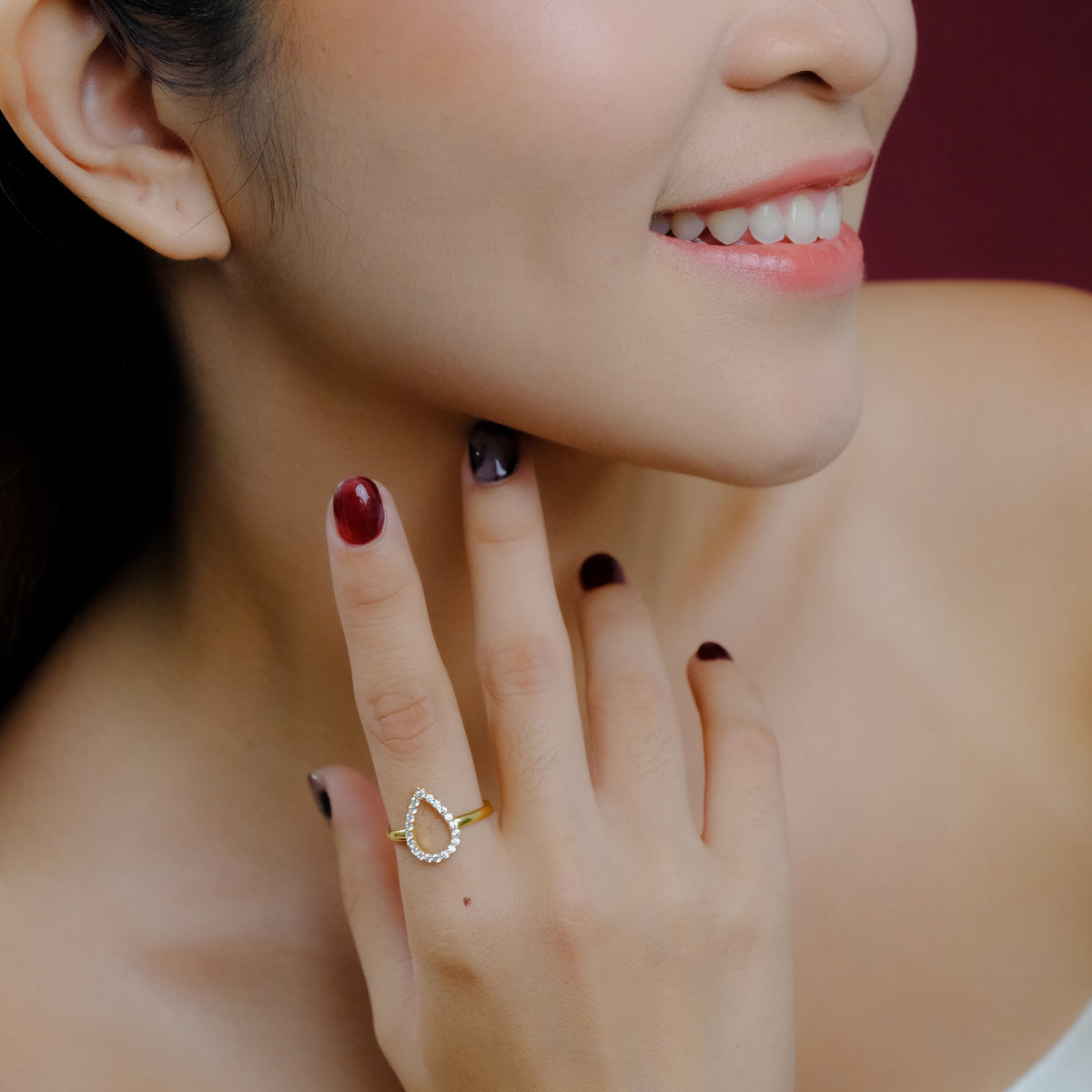 Pears Collection 925 Sterling Silver Gold Plated Ring
