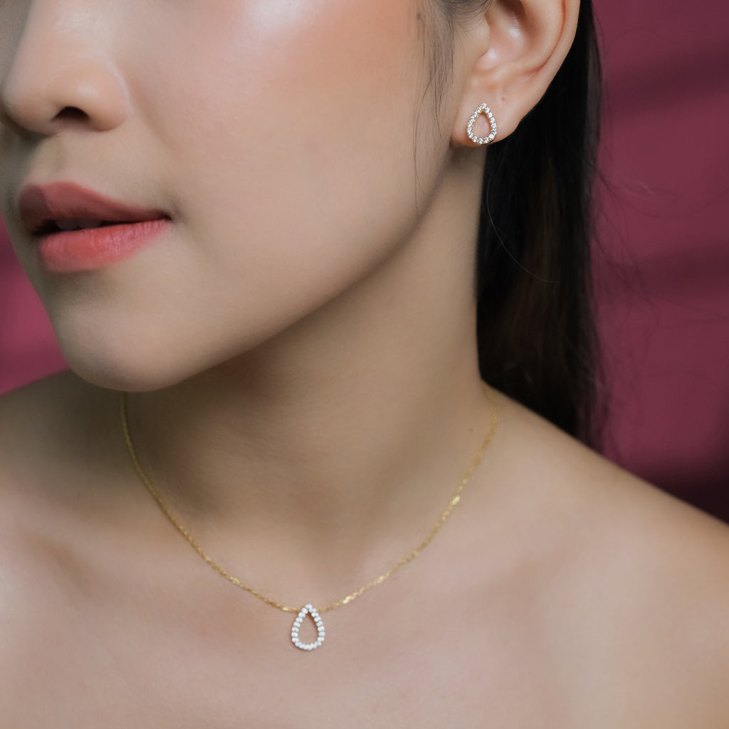 Kalung Koleksi Pears Sterling Silver 925 Gold Plated