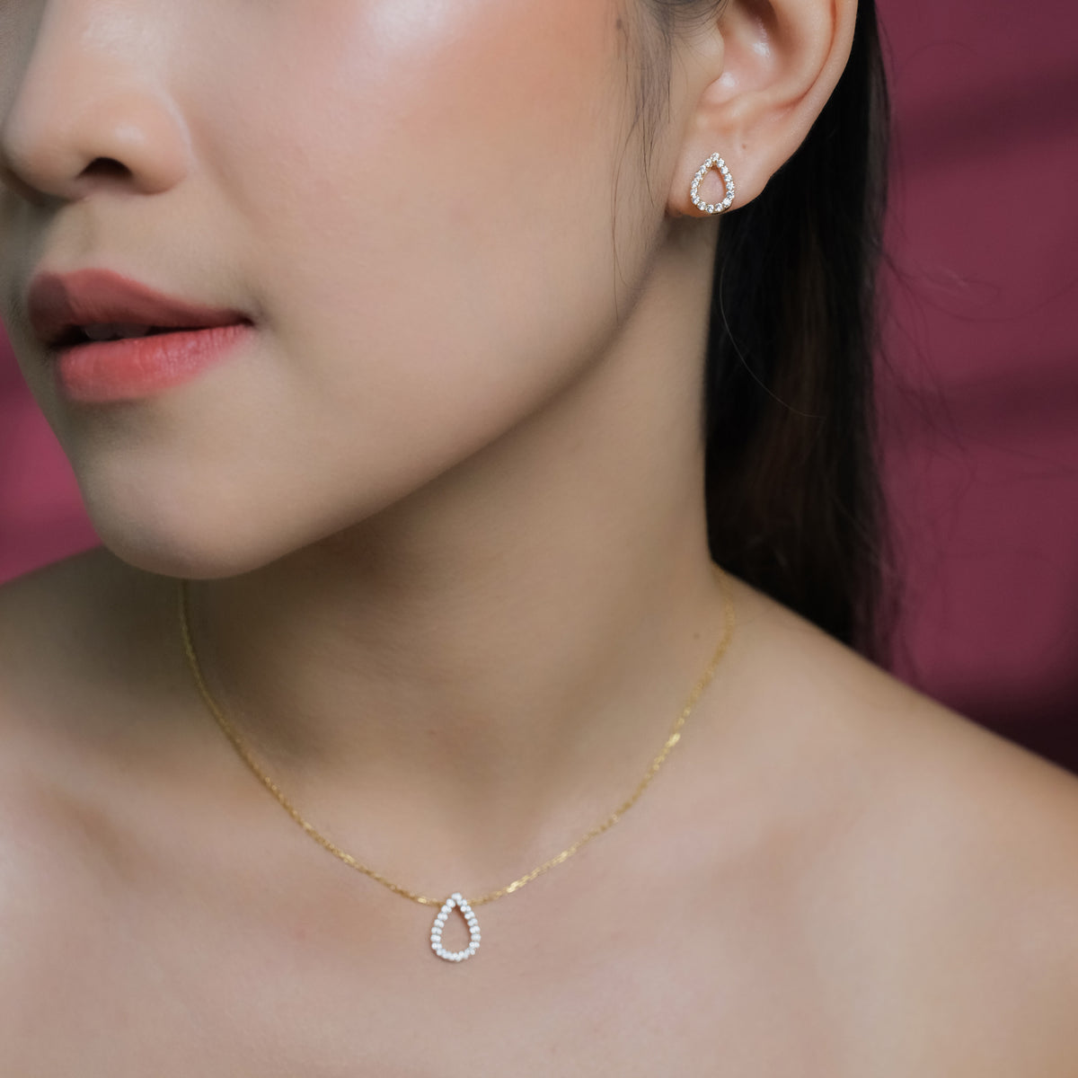Kalung Koleksi Pears Sterling Silver 925 Gold Plated