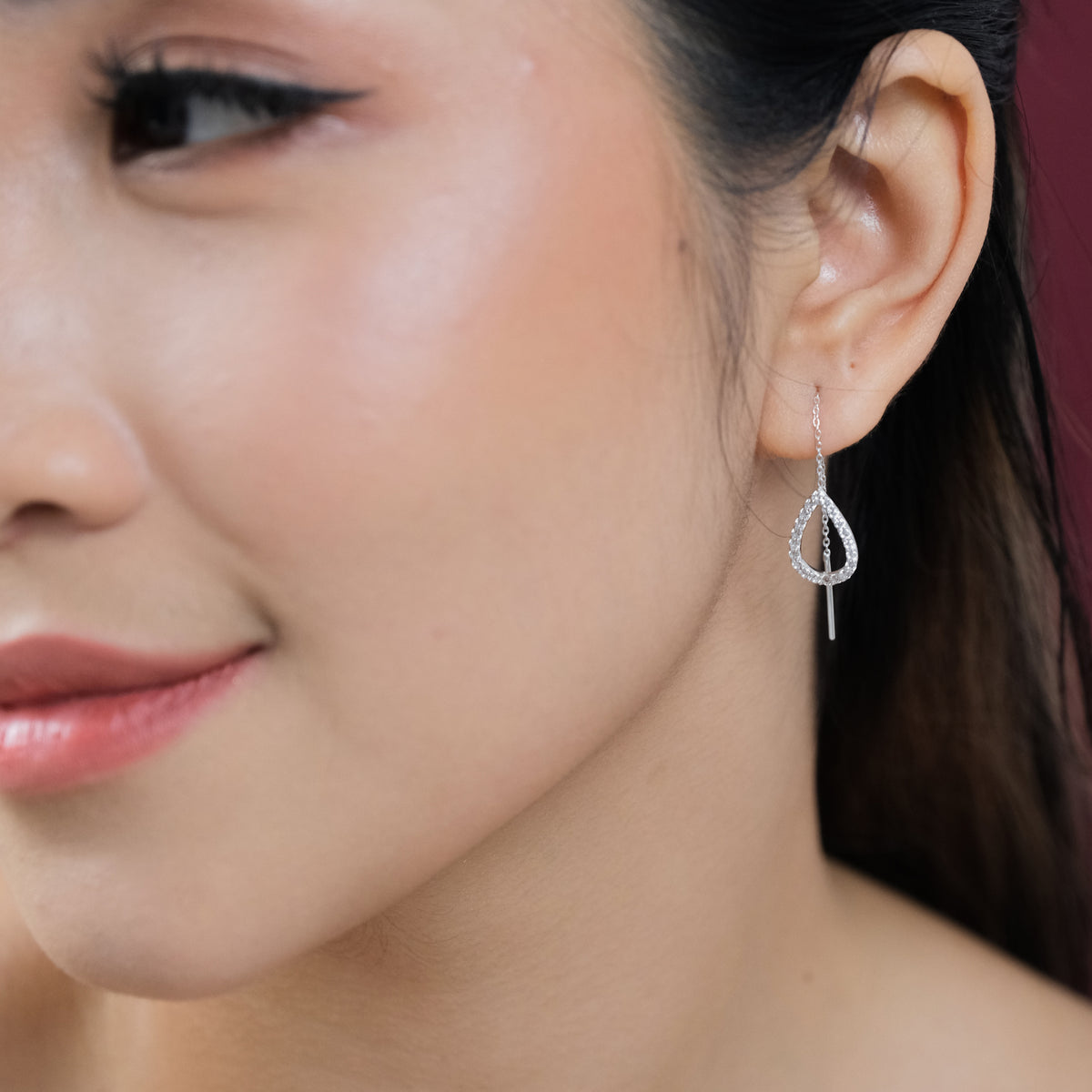 Anting Threader Koleksi Pears Sterling Silver 925