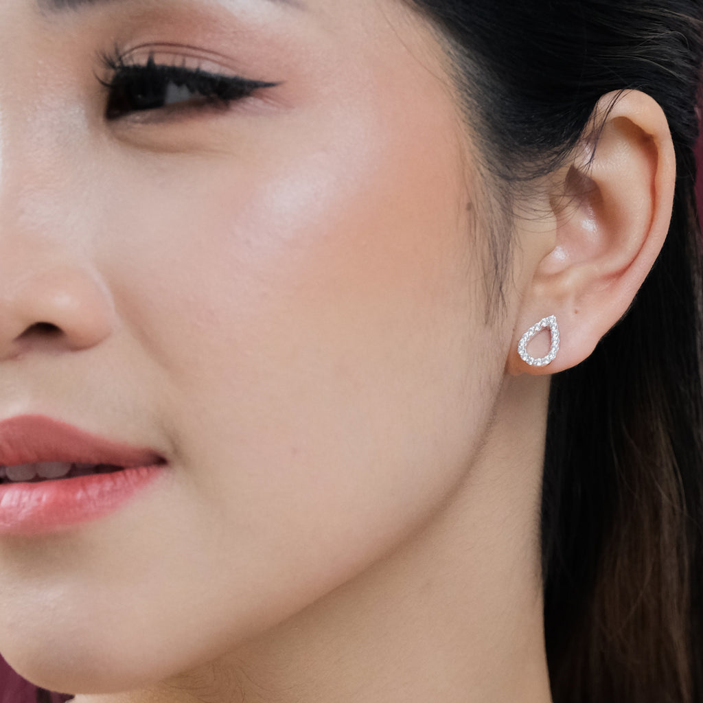 Anting Stud Koleksi Pears Sterling Silver 925