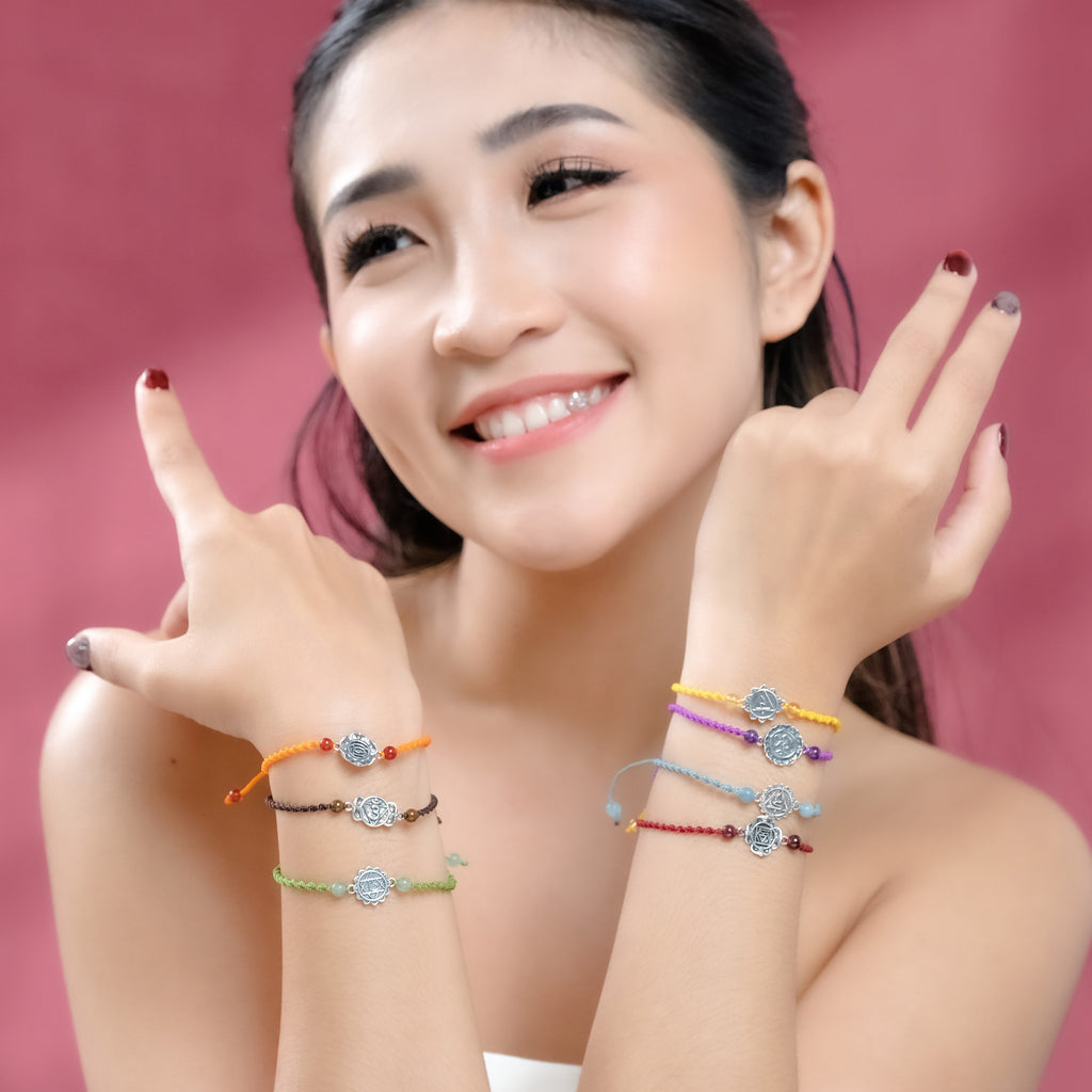 Gelang Tali Anyaman Koleksi Cakra Sterling Silver 925