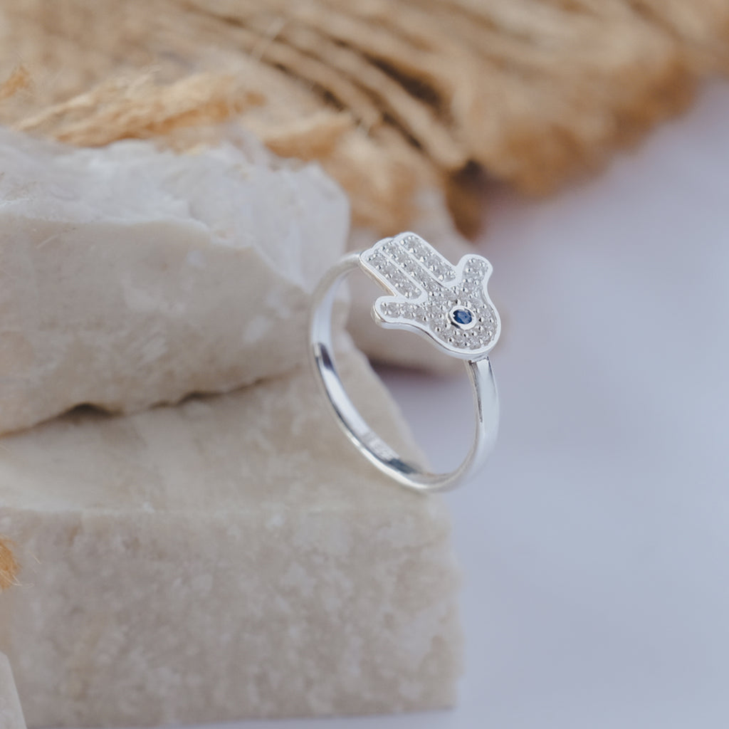 Cincin 1 Perak Koleksi Hamsa Sterling Silver 925