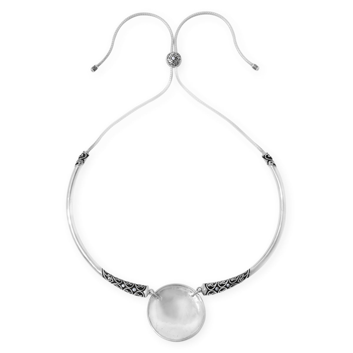 925 Sterling Silver Sun Choker Necklace Collection