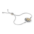 925 Sterling Silver Sun Collection Drawstring Chain Bracelet