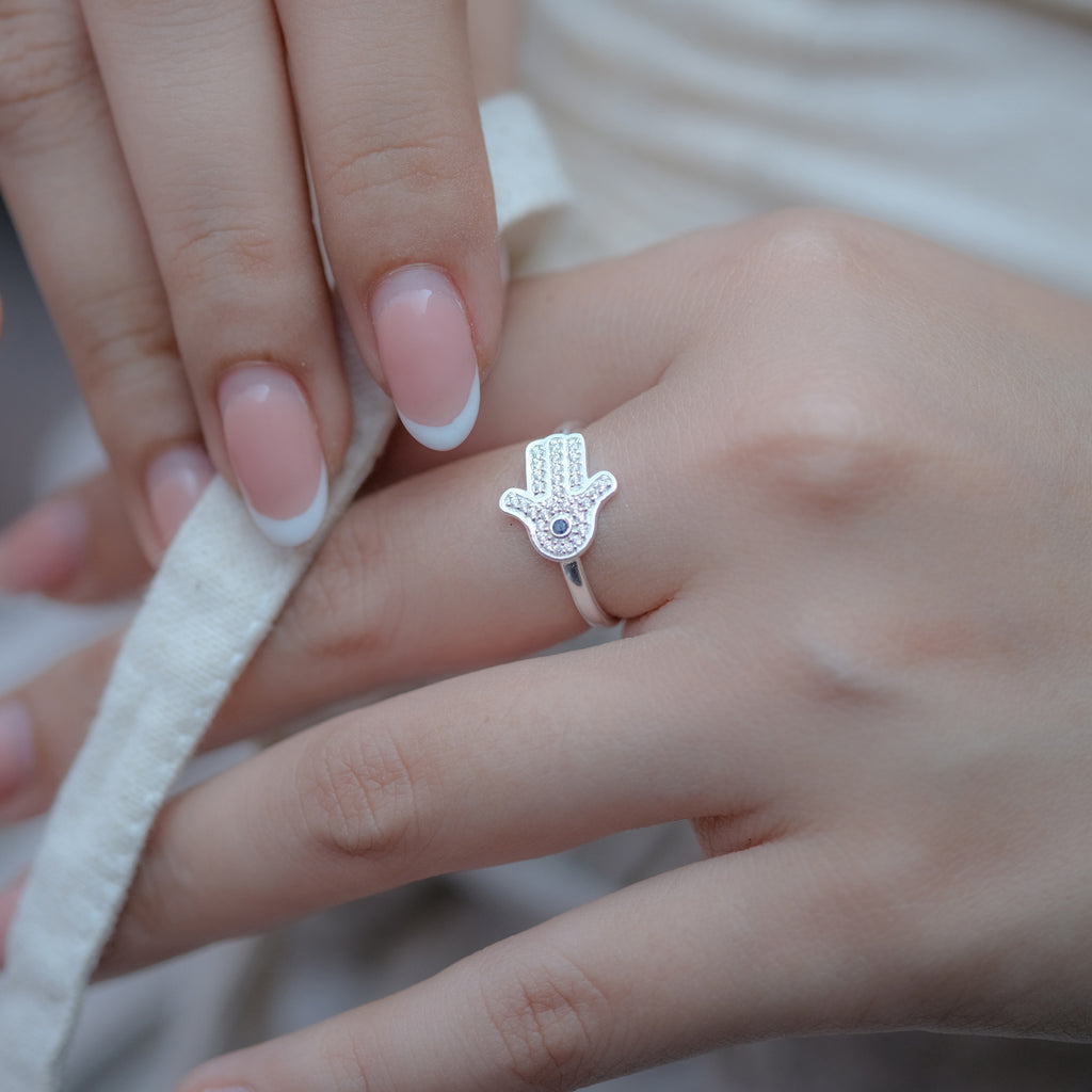 Cincin 1 Perak Koleksi Hamsa Sterling Silver 925
