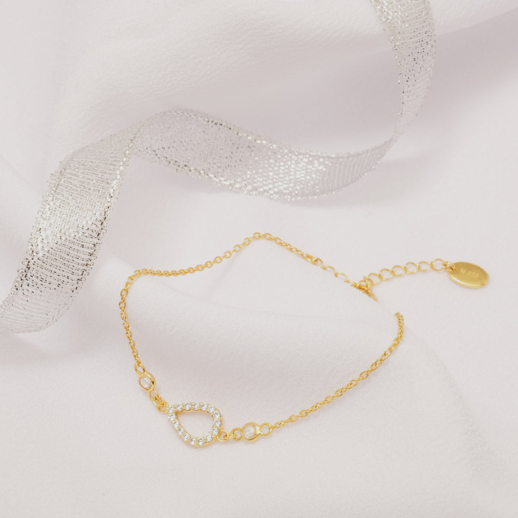 Gelang Gold Plated Koleksi Pears Sterling Silver 925