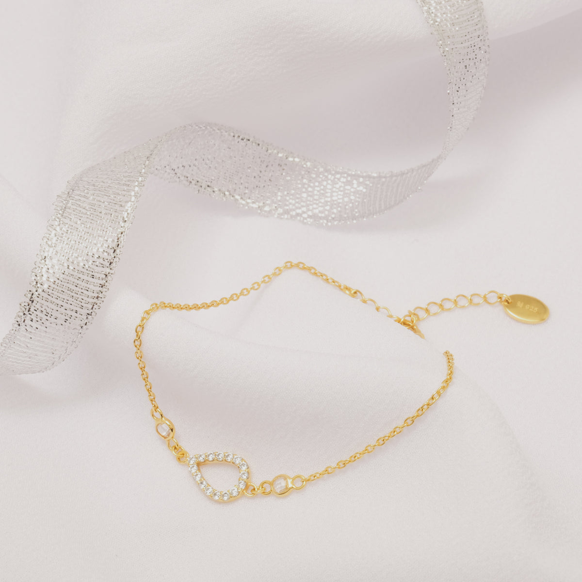 Gelang Gold Plated Koleksi Pears Sterling Silver 925
