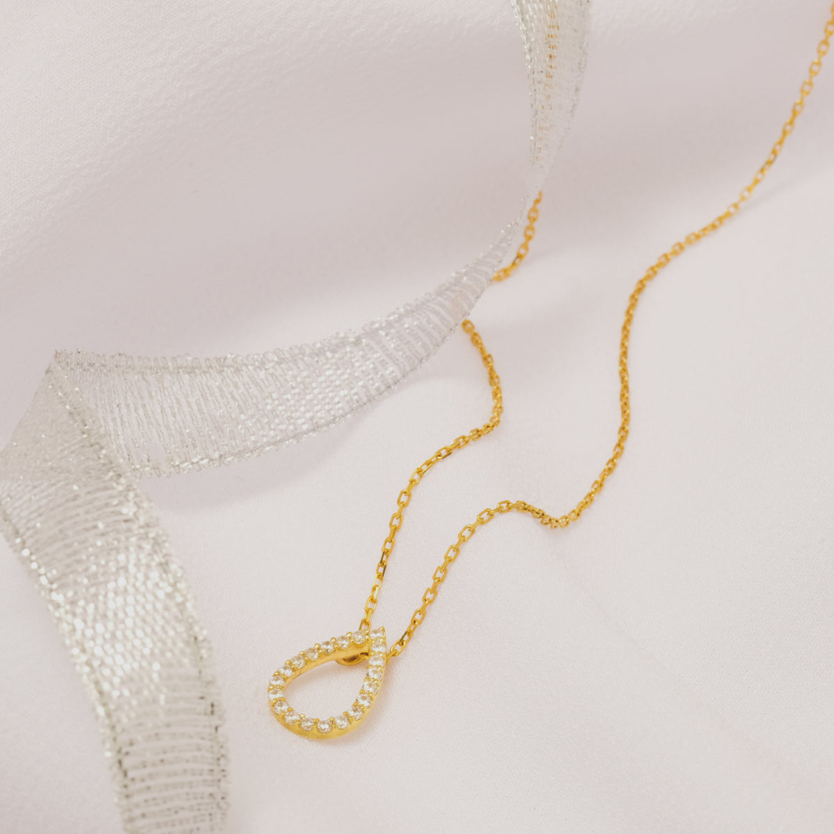 Kalung Koleksi Pears Sterling Silver 925 Gold Plated