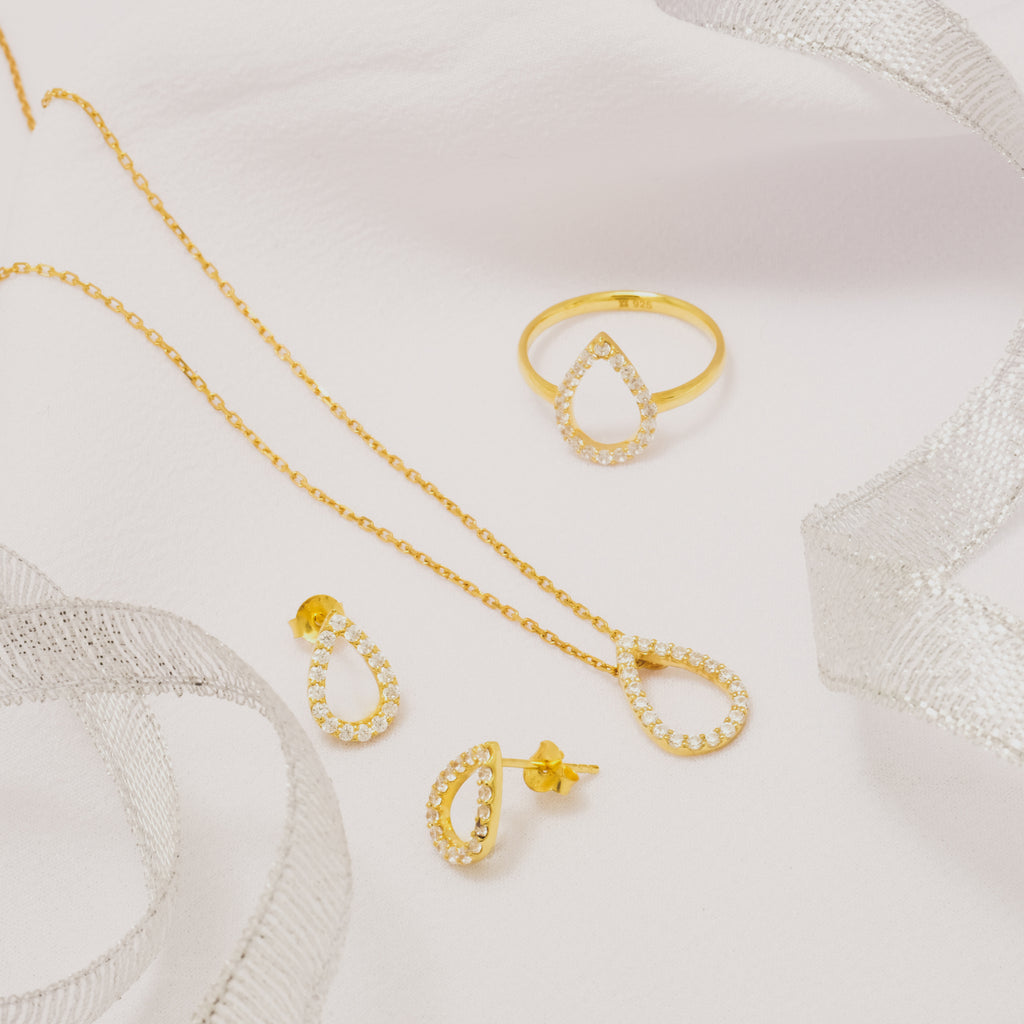 Kalung Koleksi Pears Sterling Silver 925 Gold Plated