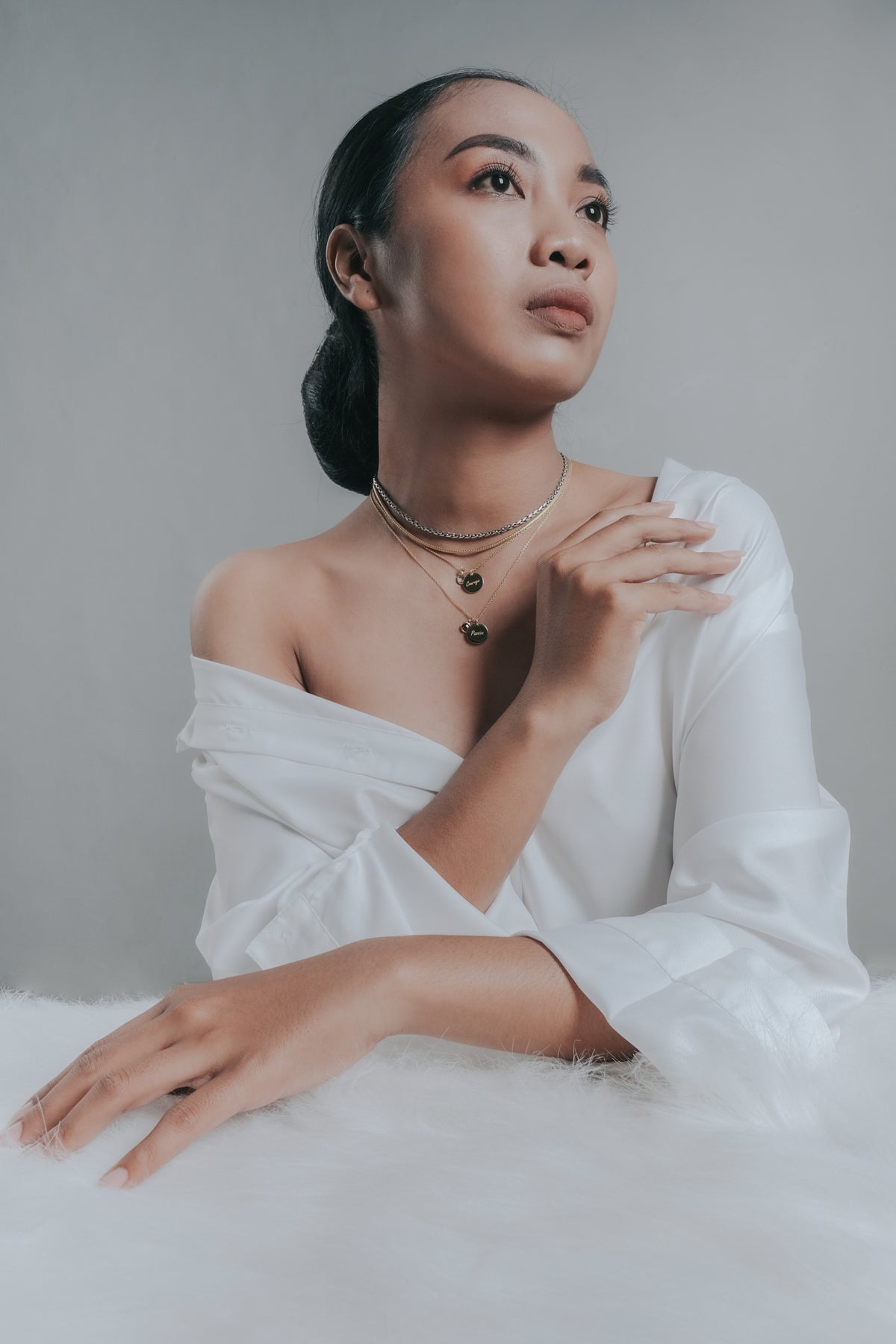 Kalung Rantai Koleksi Mantra Brave Sterling Silver 925 Gold Plated