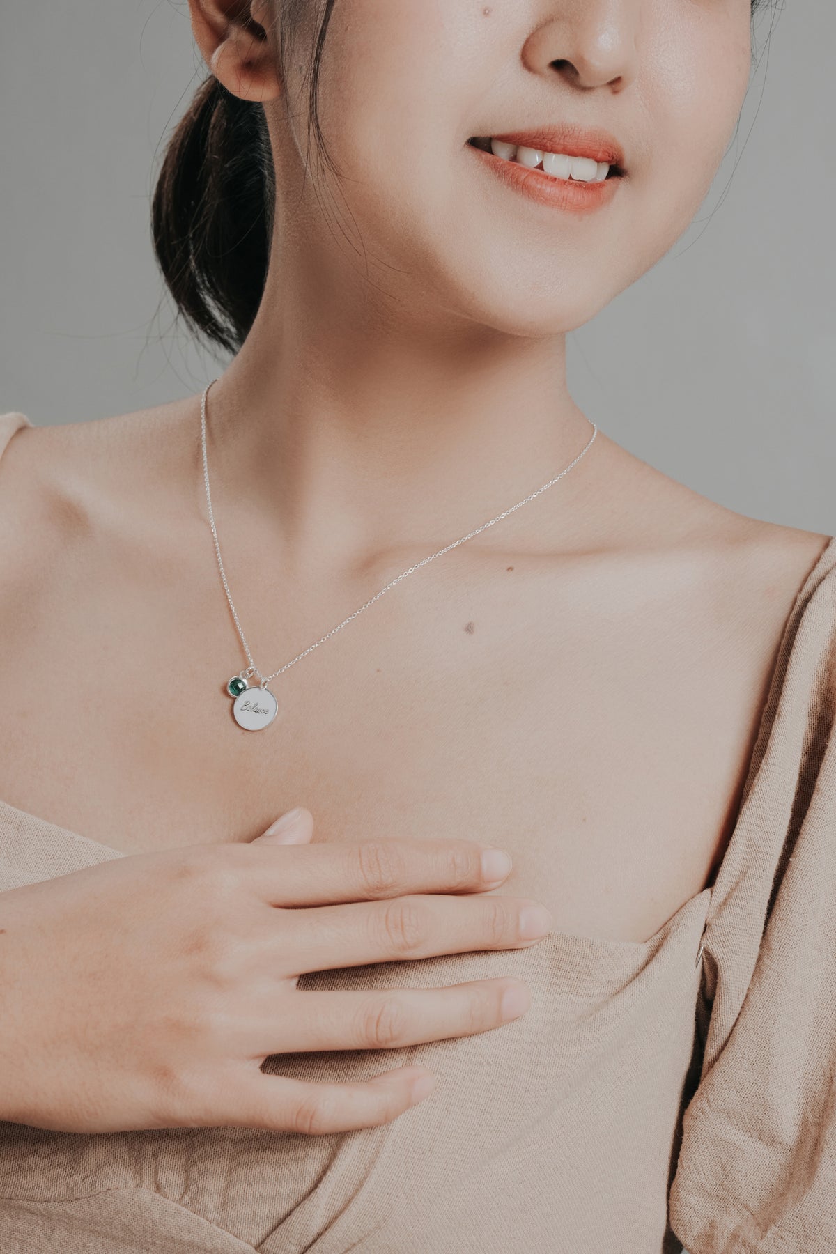 Kalung Rantai Koleksi Mantra Peace Sterling Silver 925