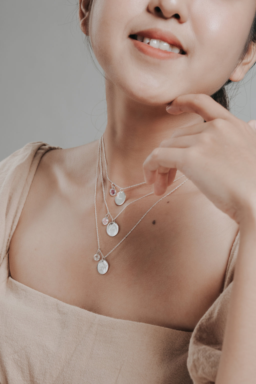 Kalung Rantai Koleksi Mantra Grateful Sterling Silver 925