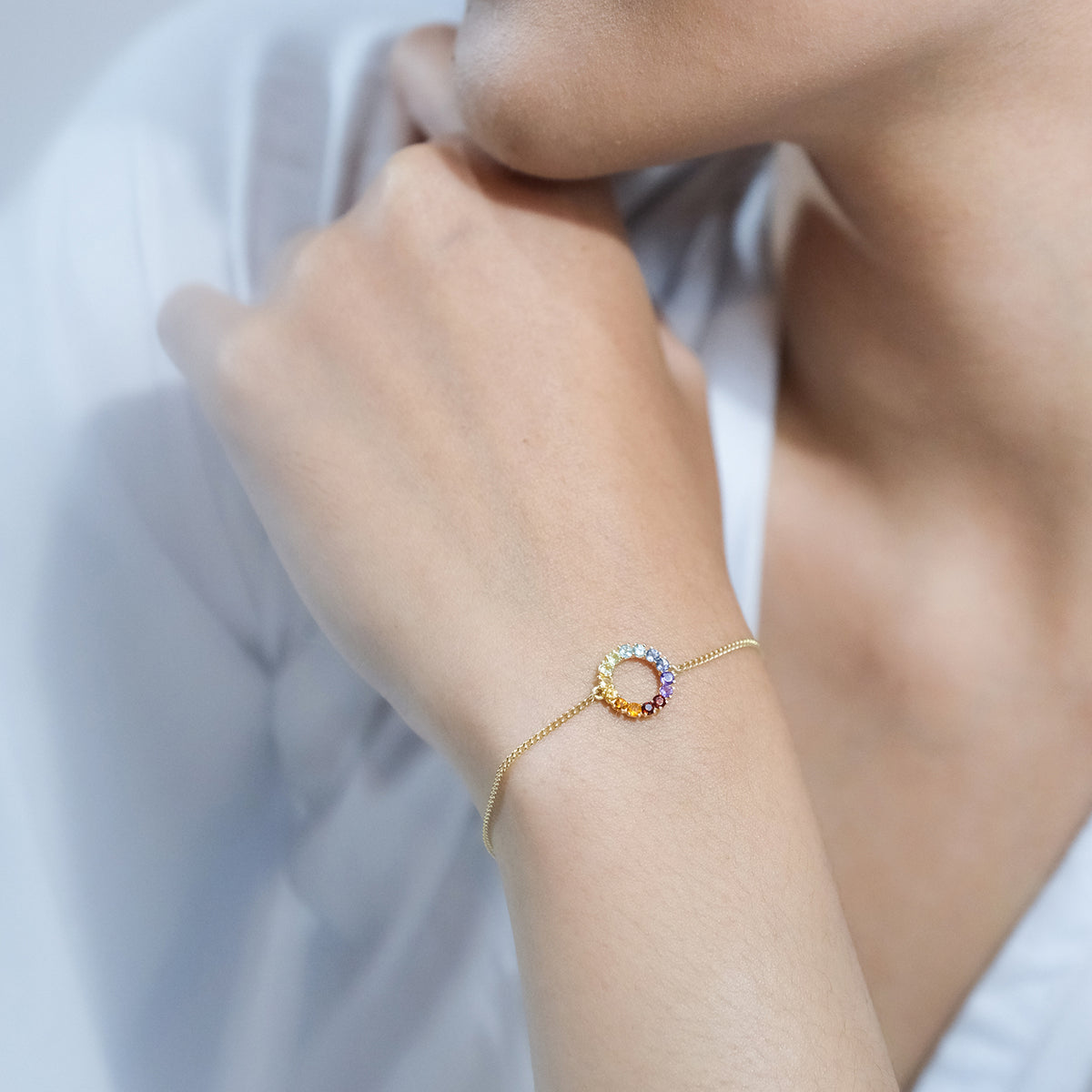 Gelang Perak Halo Chakra Sterling Silver 925