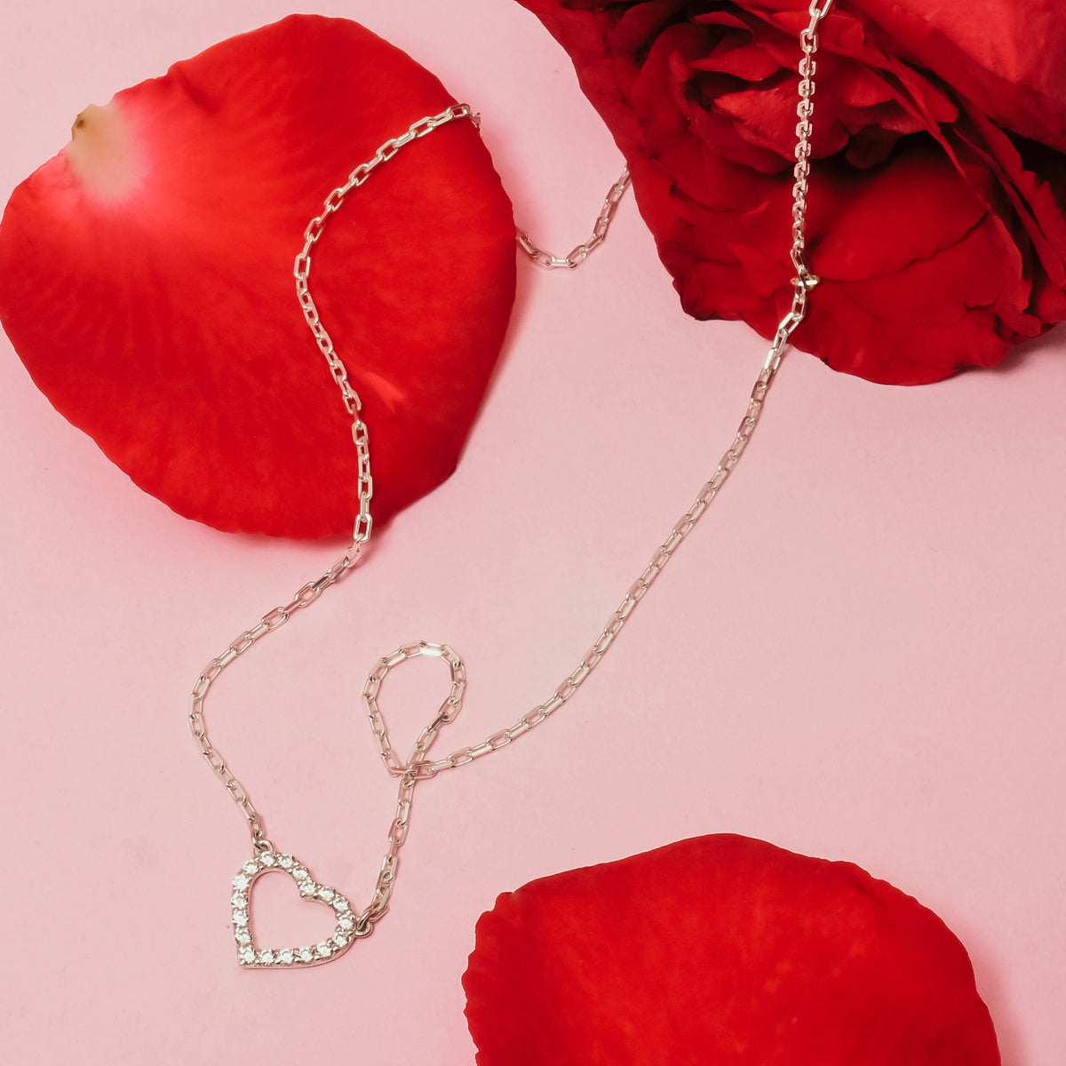 Kalung Koleksi Dainty Heart Sterling Silver 925