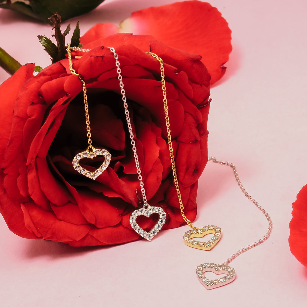 Sterling Silver 925 Dainty Heart Threader Earrings Collection