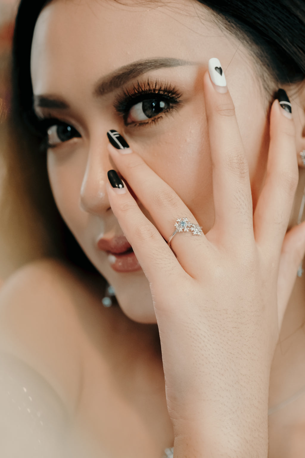 925 Sterling Silver Fractal Collection Adjustable Ring