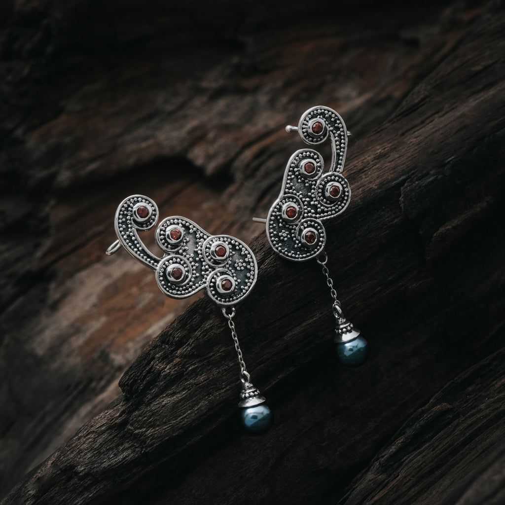 Anting Earclimber 1 Perak 925 Koleksi Wangsa