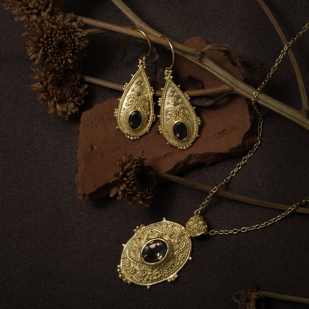 Anting Drop Koleksi Mandala Sterling Silver 925