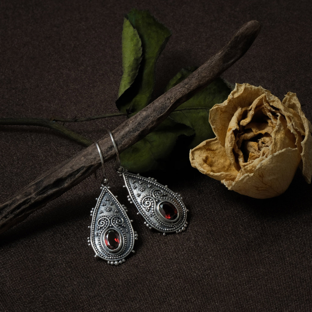 Anting Drop Koleksi Mandala Sterling Silver 925