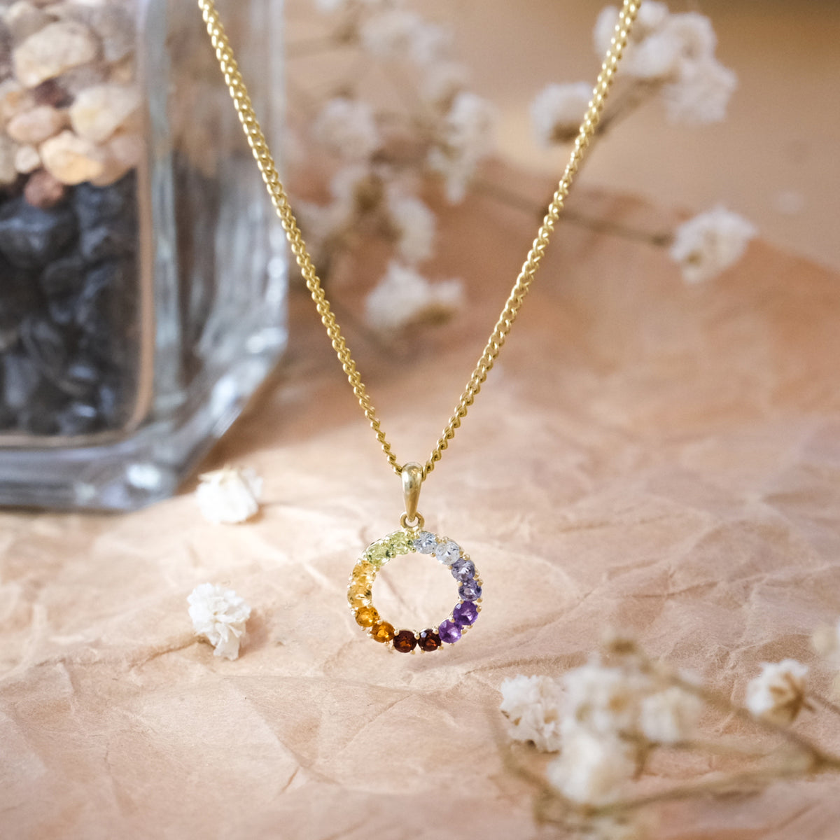 Kalung Perak Halo Chakra Sterling Silver 925