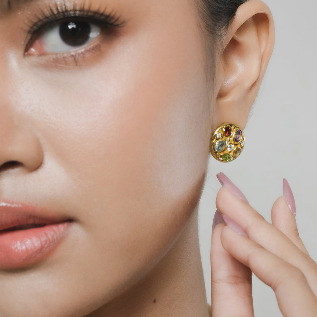 Anting Multi Colored Perak 925 Koleksi Mozaik