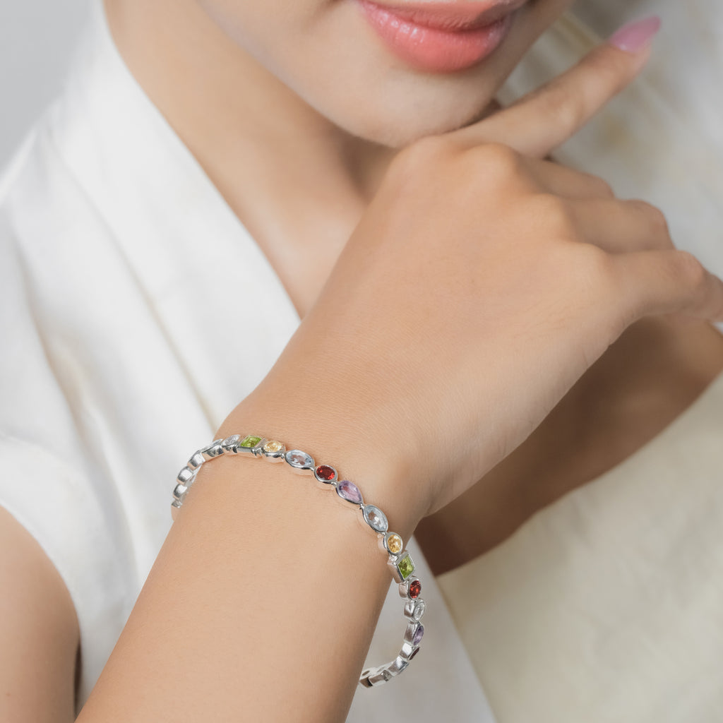 Gelang Bangle Perak 925 Koleksi Mozaik