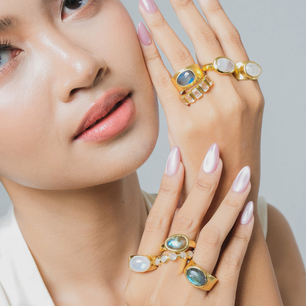 Cincin 4 Perak 925 Koleksi Brillo