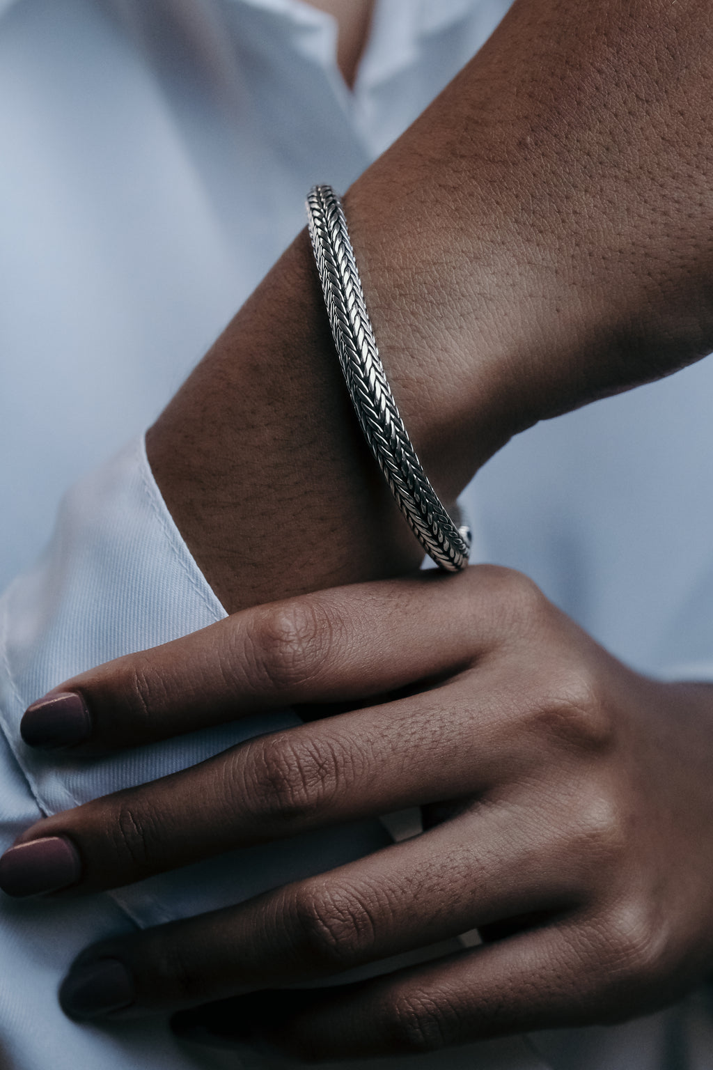Gelang Anyaman Perak 925 Pria Sunaka Jewelry Koleksi Sutramala Nakula