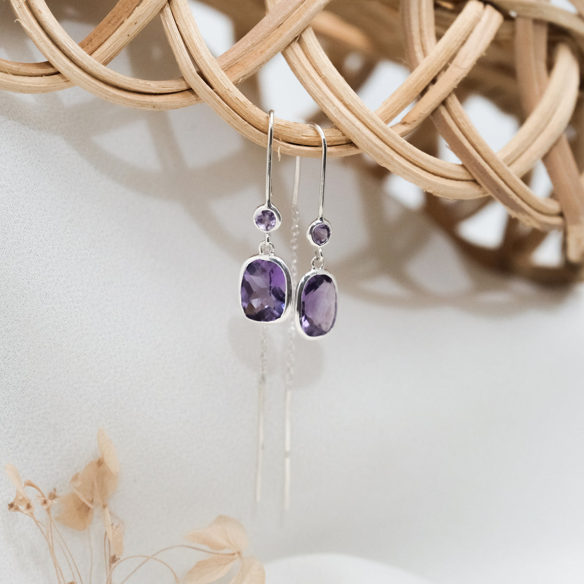 Anting Threader Perak 925 Wanita Sunaka Jewelry Koleksi Pelangi