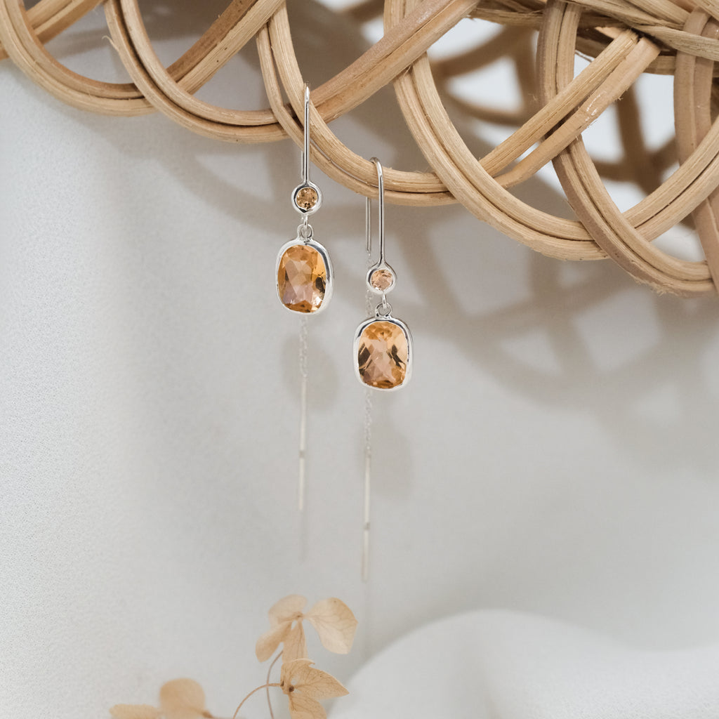 Anting Threader Perak 925 Wanita Sunaka Jewelry Koleksi Pelangi