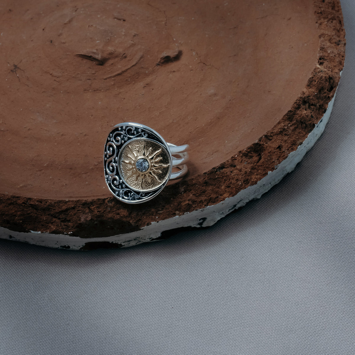 925 Sterling Silver Sun Collection Ring