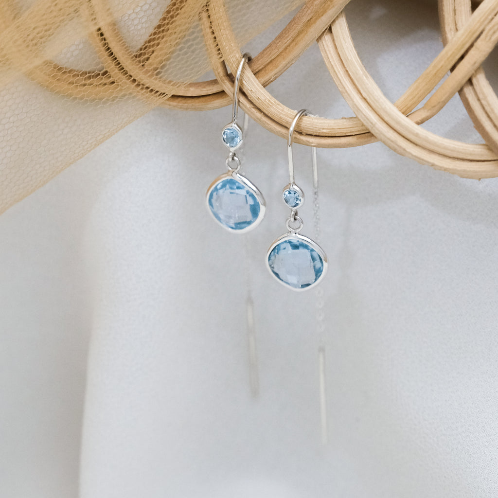 Anting Threader Perak 925 Wanita Sunaka Jewelry Koleksi Pelangi