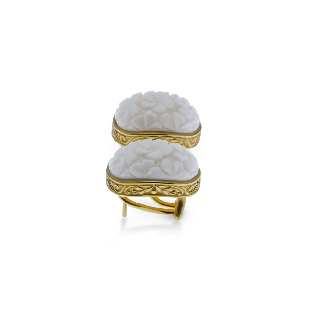 Anting Omega Perak Koleksi Jepun Sterling Silver 925 Gold Plated
