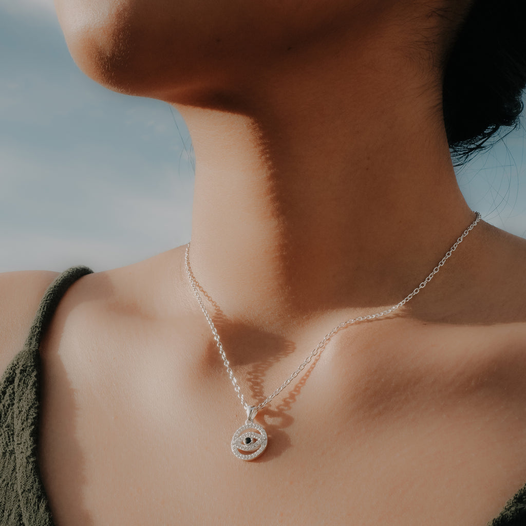 Evil Eye Sterling Silver 925 Pendant