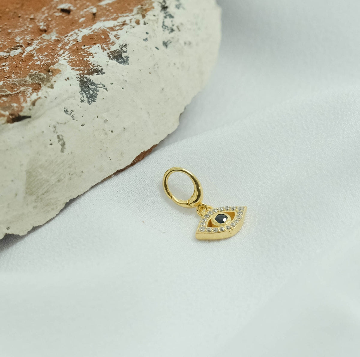Charm Perak Koleksi Evil Eye Sterling Silver 925 Gold Plated