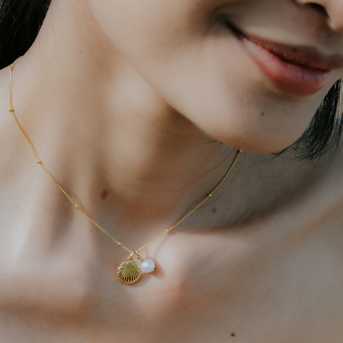 Kalung Rantai Koleksi Shell Sterling Silver 925