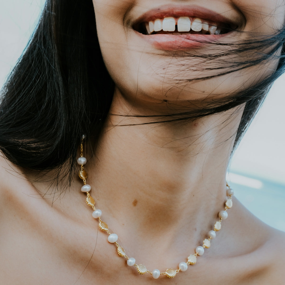 925 Sterling Silver Shell Choker Chain Necklace Collection