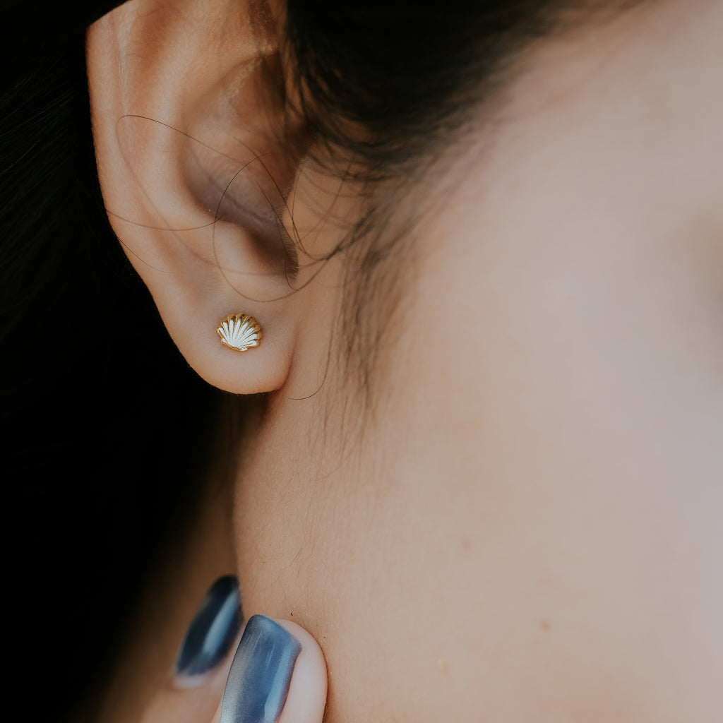 Anting Stud Koleksi Shell Sterling Silver 925
