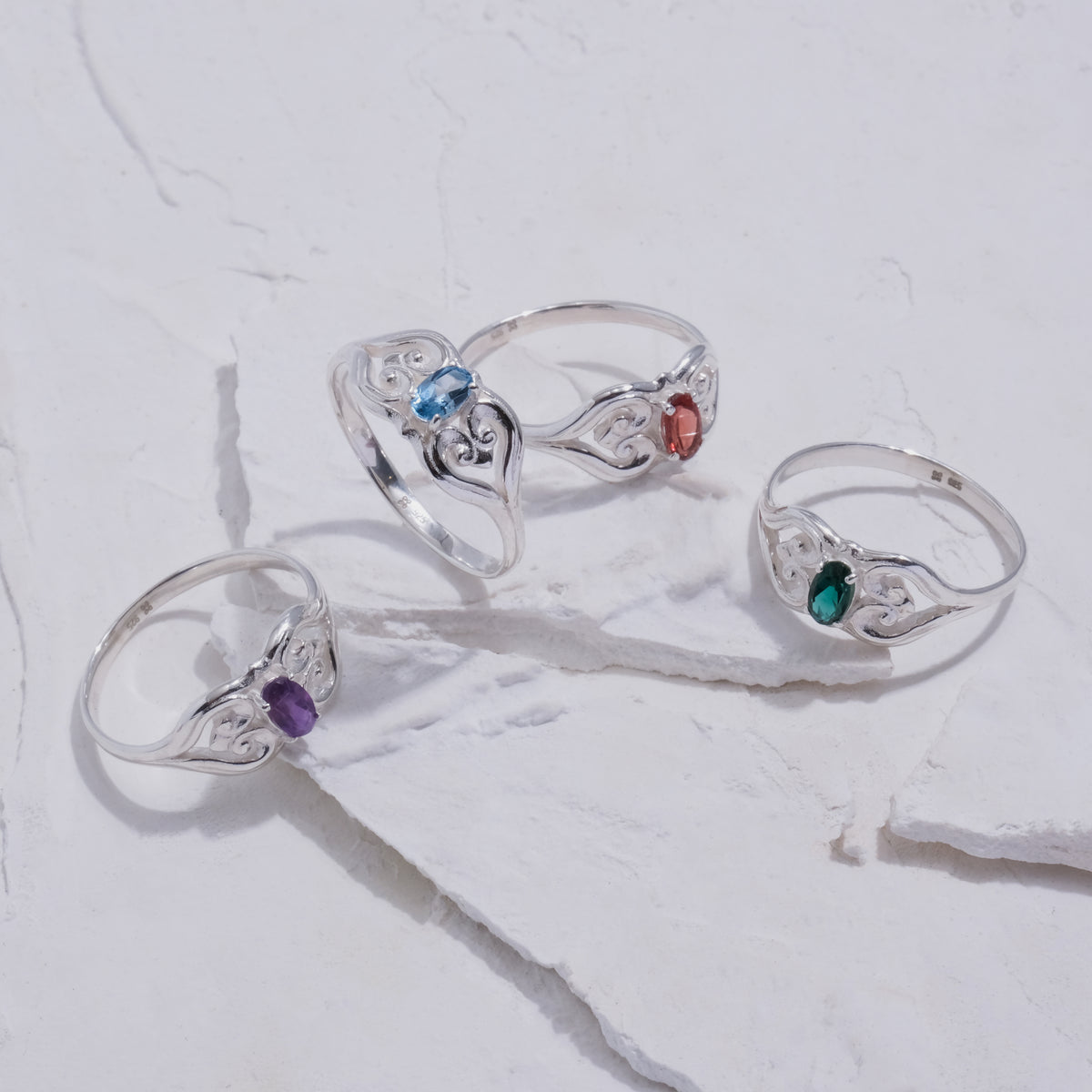 Cincin Silver 925 Wanita Sunaka Jewelry Koleksi Assorted 28