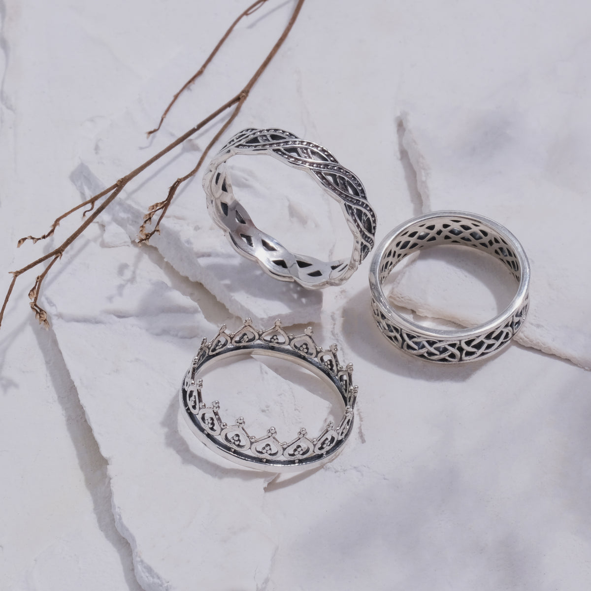 Cincin Silver 925 Wanita Sunaka Jewelry Koleksi Assorted 3