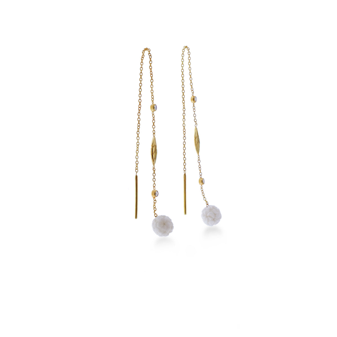 Anting Perak 925 Koleksi Jepun Chain Threader