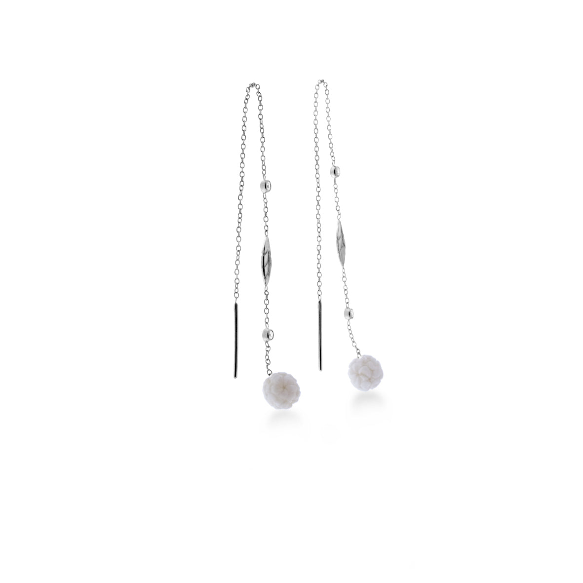 Anting Perak 925 Koleksi Jepun Chain Threader