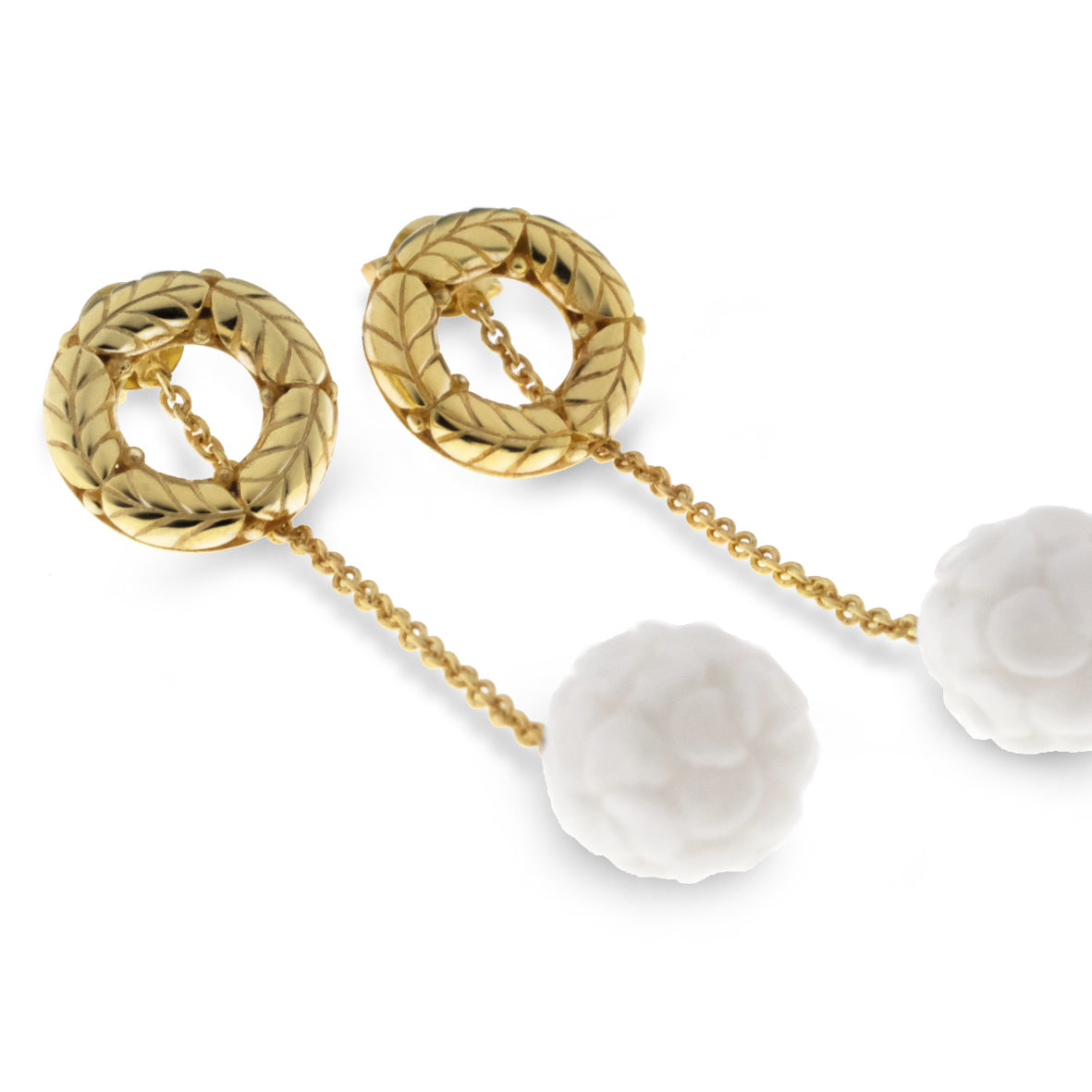 Anting Drop Besar Perak Koleksi Jepun Sterling Silver 925 Gold Plated
