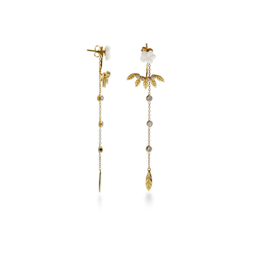 925 Sterling Silver Multi-functional Japanese Collection Earrings