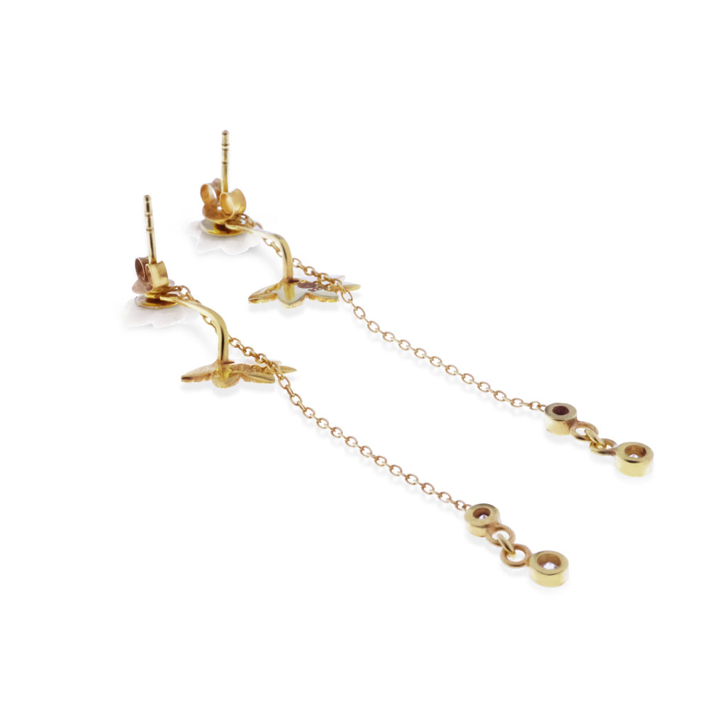 Japanese Multi-functional Earring Collection: Ear Jacket or Drop Chain Earrings