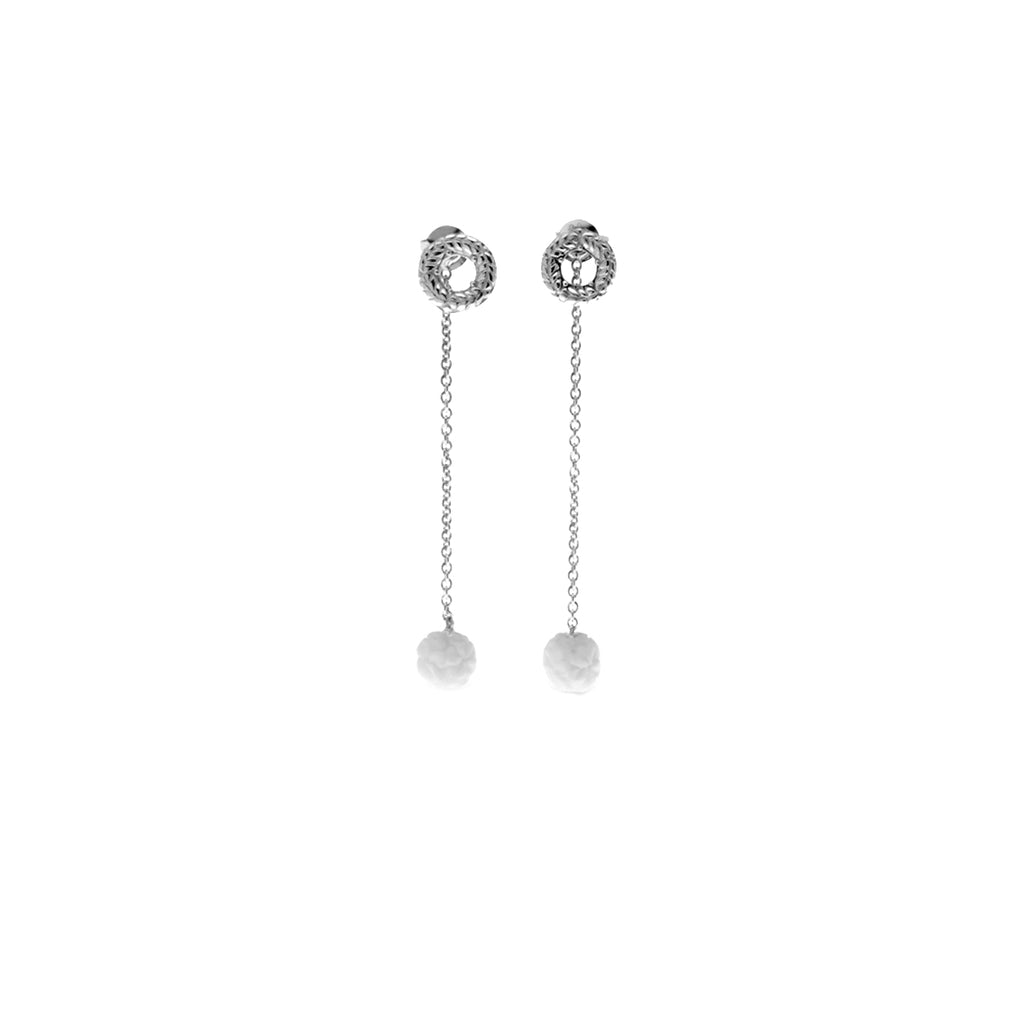 Small Drop Earrings Japanese Collection Sterling Silver 925 Gold Plated
