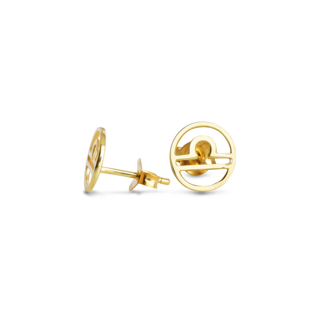 Zodiac Collection Stud Earrings 925 Sterling Silver
