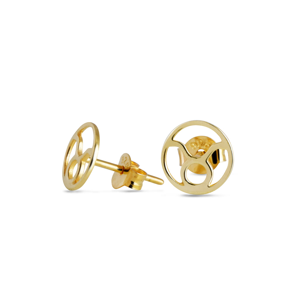 Zodiac Collection Stud Earrings 925 Sterling Silver