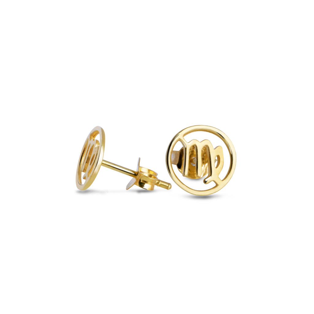 Zodiac Collection Stud Earrings 925 Sterling Silver